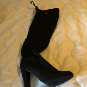 NWOT Over the knee black boot